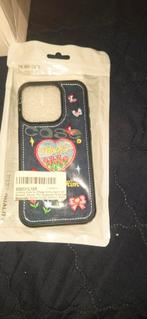 iPhone Hoesje Denim met Bloemen, Telecommunicatie, Mobiele telefoons | Hoesjes en Frontjes | Apple iPhone, Ophalen of Verzenden