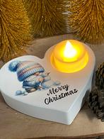 Kerstwarmte in een hartje️, Overige materialen, Wit, Nieuw, Ophalen of Verzenden