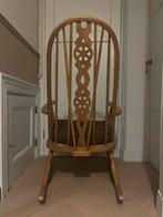 Houten Schommelstoel met Kussen, Ophalen, Gebruikt, Bruin, Eén