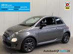 Fiat 500 1.0 Hybrid Sport AIRCO-LEDER-NAVI by CARPLAY-CRUISE, Auto's, 12 maanden, Gebruikt, 4 stoelen, Leder en Stof