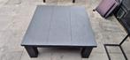 Eiken Salontafel 100x100 - Zwart Mat, Nieuw, Ophalen of Verzenden, Modern, landelijk, 100 tot 150 cm
