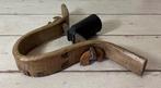 Unieke Franse geitenbel met klepel van been en houten juk, Ophalen of Verzenden