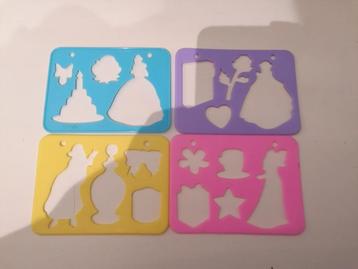 Prinsessen Sjablonen Set - 4 stuks beschikbaar voor biedingen