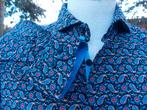 Portonova Paisley motief overhemd maat L nieuwstaat, Kleding | Heren, Overhemden, Blauw, Portonova, Ophalen of Verzenden, Zo goed als nieuw