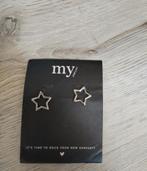 My Jewellery Zilveren Ster Oorbellen, Ophalen of Verzenden, Zo goed als nieuw, Knopjes of Stekers, Zilver