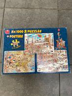 Jan van Haasteren 3x1000 Puzzel - New York Marathon, Ophalen of Verzenden, 500 t/m 1500 stukjes, Gebruikt, Legpuzzel