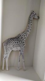 Houten giraffe zwart wit ongeveer 95 cm lang, Huis en Inrichting, Woonaccessoires | Overige, Ophalen