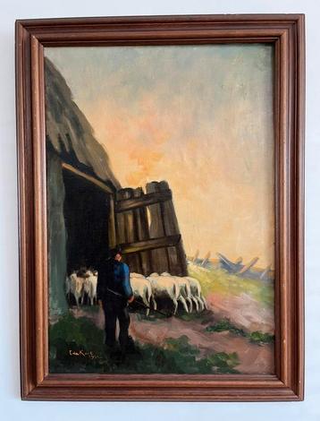 Schilderij olieverf op doek 1931 cornelis de Kort beschikbaar voor biedingen