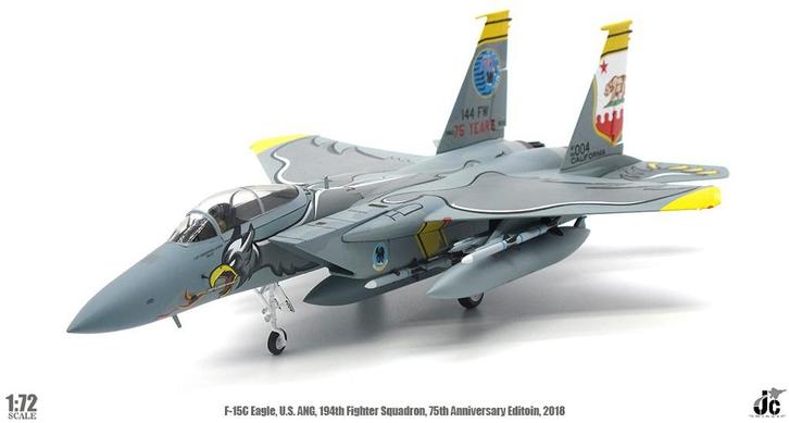 F-15C Eagle 194th FS Griffins California ANG 2018 JC Wings, Verzamelen, Luchtvaart en Vliegtuigspotten, Nieuw, Schaalmodel, Verzenden