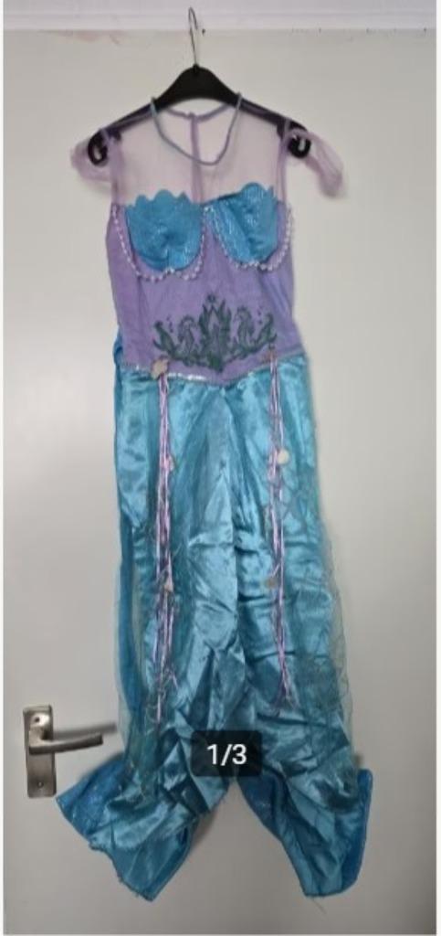 Zeemeermin Ariel mt 122 / 128, Kinderen en Baby's, Carnavalskleding en Verkleedspullen, Nieuw, Meisje, 122 t/m 128, Ophalen of Verzenden