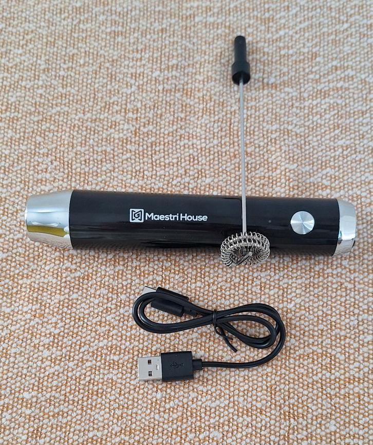 Maestri House rechargeable milk frother, Witgoed en Apparatuur, Melkopschuimers, Nieuw, Elektrische melkopschuimer, Ophalen of Verzenden