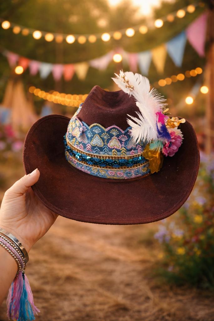 Cowboyhoed voor festival, Ophalen of Verzenden, Nieuw, One size fits all