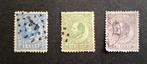 Nederland 1872 nvph nr 19 24 26 Koning Willem III, Postzegels en Munten, Postzegels | Nederland, Ophalen of Verzenden, Gestempeld