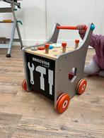 Janod Bricokids Loopwagen Werkbank, Kinderen en Baby's, Speelgoed | Houten speelgoed, Ophalen, Nieuw, Duw- of Trekspeelgoed