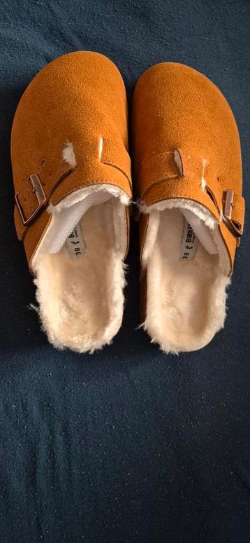 Birkenstock Boston Lamsvel maat 38 bruin/ camel/ mink beschikbaar voor biedingen