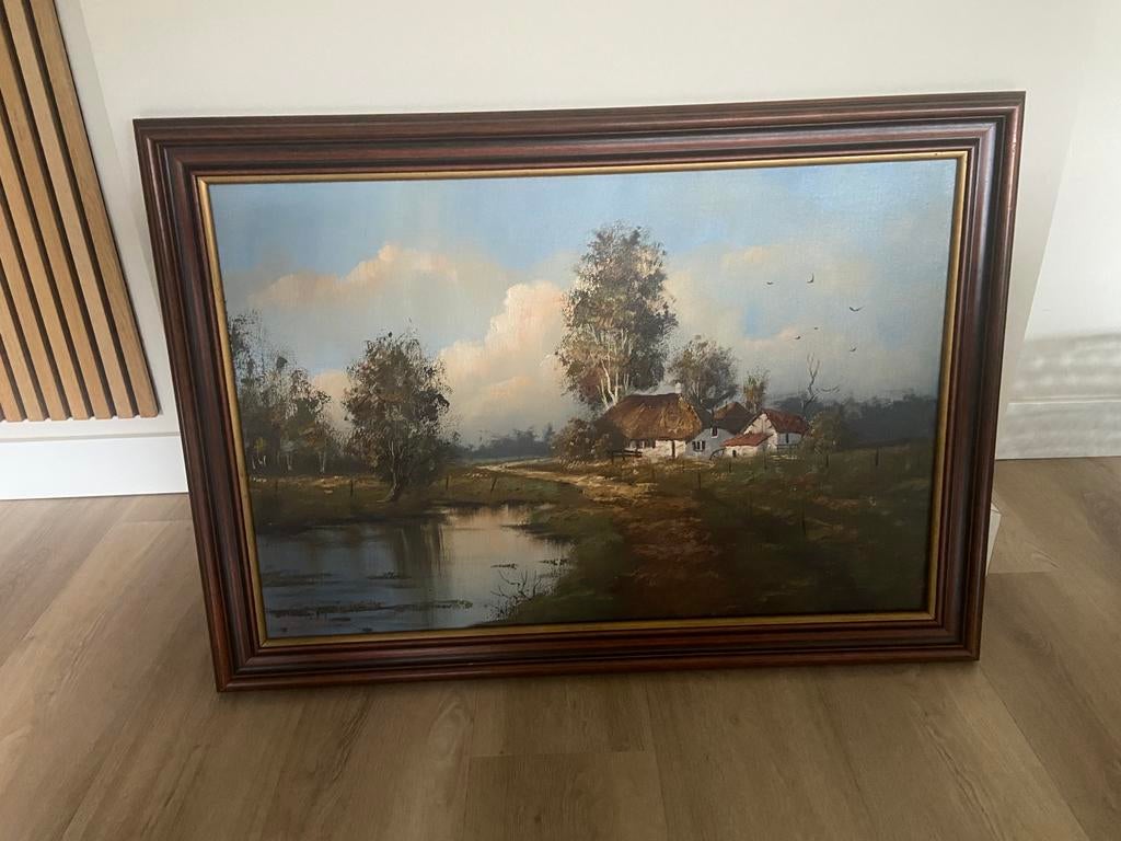 Antieke olieverfschilderij, Ophalen