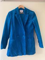 Ocean blue rib fluweel jas, Kleding | Dames, Blauw, Aeryne, Ophalen of Verzenden, Zo goed als nieuw