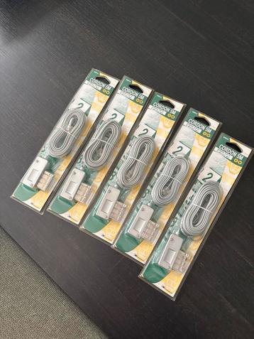 Telefoonverlengkabel 5 meter - RJ11 7 stuks beschikbaar voor biedingen