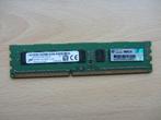 Micron 4GB PC3-12800 DDR3-1600MHz ECC Unbuffered CL11, Server, DDR3, Ophalen of Verzenden, 4 GB