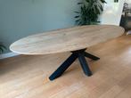 Ovale eettafel eikenhout 240x110, Huis en Inrichting, Tafels | Eettafels, Ophalen, 100 tot 150 cm, Eikenhout, 200 cm of meer