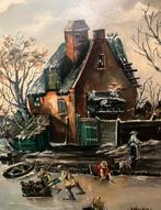 Schilderij IJspret!, Ophalen