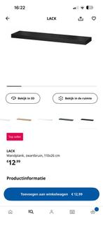 Ikea wandplanken 2 x, Huis en Inrichting, Woonaccessoires | Wandplanken en Boekenplanken, Ophalen of Verzenden, Zo goed als nieuw