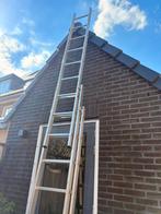 Aluminium ladder ALPE 3x9 - uitschuifbaar, Doe-het-zelf en Verbouw, Ladders en Trappen, Ophalen, Gebruikt, Ladder, Opvouwbaar of Inschuifbaar