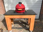Green Egg Komado BBQ met Granieten Tafel, Tuin en Terras, Ophalen of Verzenden, Gebruikt
