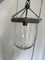 Glazen hanglamp, Huis en Inrichting, Lampen | Hanglampen, Minder dan 50 cm, Ophalen of Verzenden, Zo goed als nieuw