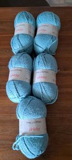 Phildar Phil Looping - 5 bollen lichtblauw, Hobby en Vrije tijd, Breien en Haken, Ophalen of Verzenden, Nieuw, Breien of Haken