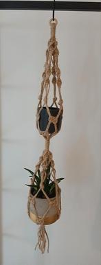 Macrame plantenhanger voor 2 potten - Sisal/Jute, Ophalen of Verzenden