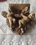 424 Mooi console voor aan de muur Engeltjes van gips, Verzamelen, Religie, Christendom | Katholiek, Zo goed als nieuw, Beeld(je)