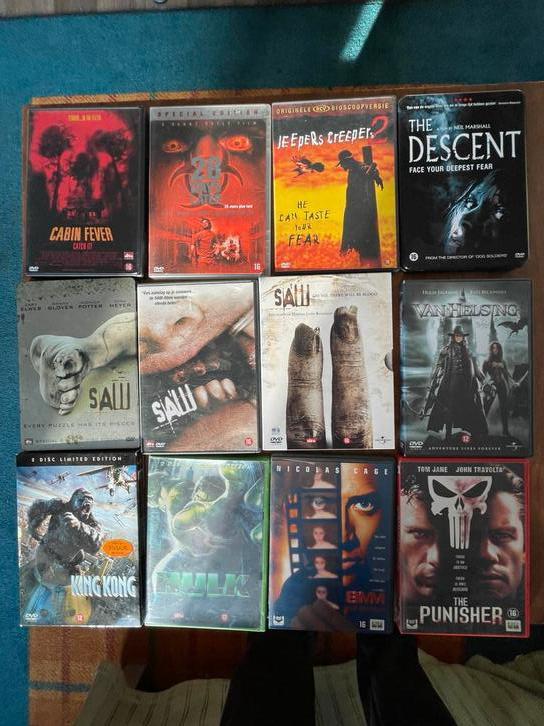 DVD Horror/Actie comedie thriller collectie, Cd's en Dvd's, Dvd's | Actie, Gebruikt, Actie, Boxset, Vanaf 16 jaar, Ophalen of Verzenden
