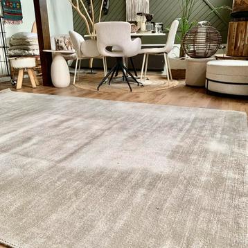 Jean beige - viscose xl vloerkleed - showmodel beschikbaar voor biedingen