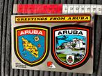 1158. Kaart Stickers Land Aruba, Ophalen of Verzenden, Ongelopen
