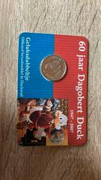 Coincard 60 jaar Dagobert Duck, Ophalen of Verzenden, Koningin Beatrix, Euro's