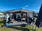 Hobby de luxe easy kb 400 - 2002 incl voortent & uitbouw, Caravans en Kamperen, Caravans, Uitbouw voortent, Hobby, Kleine zit