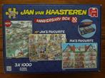 Jan van Haasteren puzzel - Anniversary Box 3 x 1000 st., Hobby en Vrije tijd, Denksport en Puzzels, Ophalen of Verzenden, 500 t/m 1500 stukjes
