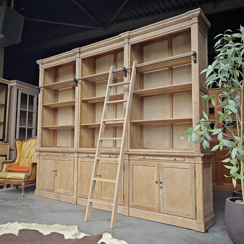 Xxl eiken boekenkast | Demontabele bibliotheekkast #916, Huis en Inrichting, Kasten | Boekenkasten, 200 cm of meer, 200 cm of meer