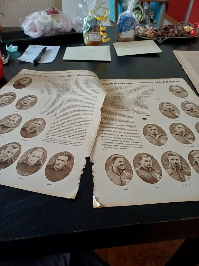 Artikel voetbalwedstrijd Nederland België 1930, Verzamelen, Ophalen of Verzenden, Zo goed als nieuw, Overige binnenlandse clubs