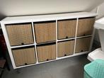 Ikea vakkenkast op wieltjes met manden, Huis en Inrichting, Kasten | Kledingkasten, Ophalen, Met plank(en), Kunststof, Gebruikt