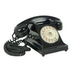 Oude Franse Draaischijf Telefoon Bakeliet Ericsson PTT U43, Ophalen of Verzenden, Gebruikt, Met draaischijf