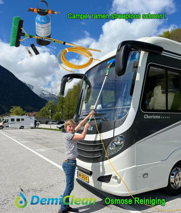 DemiClean - camper ramen streeploos reinigen met osmosewater, Tuin en Terras, Hogedrukreinigers, Nieuw, Elektrisch, Ophalen