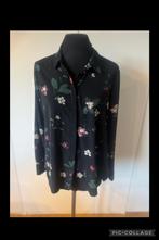 Zwarte Blouse met Bloemenprint - Maat 40, Kleding | Dames, Maat 38/40 (M), H&M, Zwart, Ophalen of Verzenden