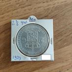 2½ Gulden 1939, Postzegels en Munten, Munten | Nederland, Zilver, Ophalen of Verzenden, Koningin Wilhelmina, Losse munt