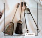 Haardstel – messing cloisonne, 30 cm, Antiek en Kunst, Antiek | Koper en Brons, Ophalen of Verzenden