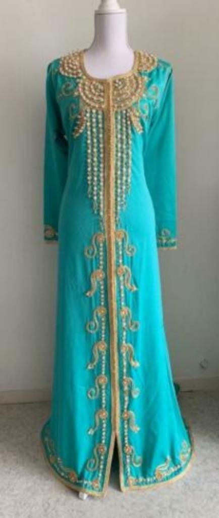 Mooie Kaftan bewerkt met steentjes & parels maat 36 - 38!, Kleding | Dames, Gelegenheidskleding, Nieuw, Overige typen, Overige kleuren