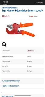 Ega PVC Kunststof Pijpsnijder 1000V IEC60900, Ophalen, Nieuw