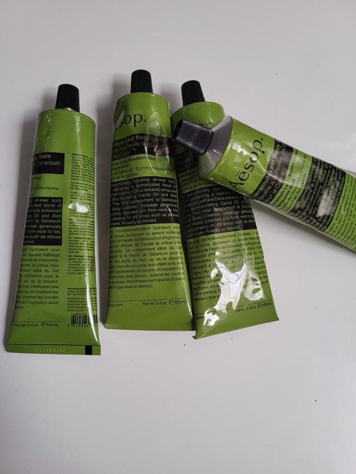 AESOP GERANIUM LEAF BODY BALM 1OOML PARTIJ, Sieraden, Tassen en Uiterlijk, Uiterlijk | Gezichtsverzorging, Nieuw, Verzorging, Ophalen of Verzenden