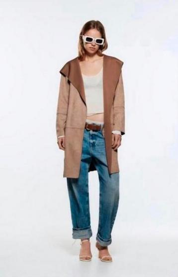New Zara Trenchcoat (Taupe & Black) beschikbaar voor biedingen
